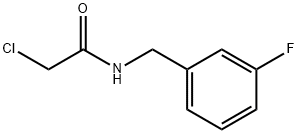 2-氯-N-[(3-氟苯基)甲基]醋胺石 结构式