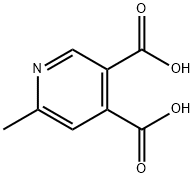 6-メチル-3,4-ピリジンジカルボン酸 化学構造式