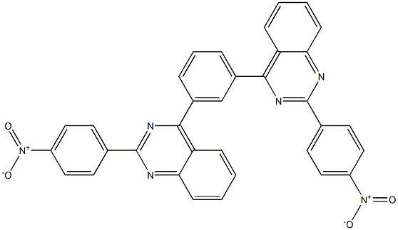 2-{4-nitrophenyl}-4-[3-(2-{4-nitrophenyl}-4-quinazolinyl)phenyl]quinazoline Structure