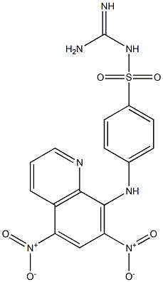 8-[4-({[amino(imino)methyl]amino}sulfonyl)anilino]-5,7-bisnitroquinoline|