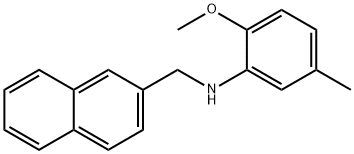 2-methoxy-5-methyl-N-(naphthalen-2-ylmethyl)aniline Structure
