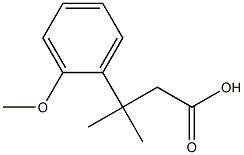 3-(2-Methoxyphenyl)-3-methylbutanoic acid Struktur