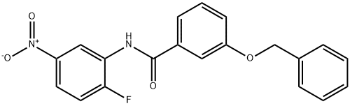 3-(benzyloxy)-N-{2-fluoro-5-nitrophenyl}benzamide|