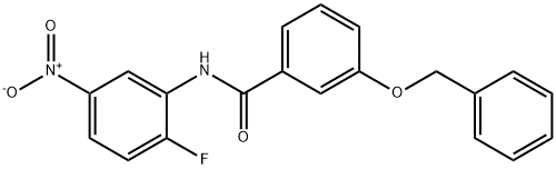 3-(benzyloxy)-N-{2-fluoro-5-nitrophenyl}benzamide,333414-78-1,结构式