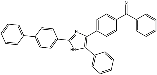 [4-(2-[1,1'-biphenyl]-4-yl-4-phenyl-1H-imidazol-5-yl)phenyl](phenyl)methanone Structure