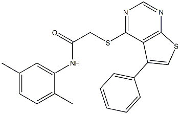 333790-91-3 N-(2,5-dimethylphenyl)-2-[(5-phenylthieno[2,3-d]pyrimidin-4-yl)sulfanyl]acetamide