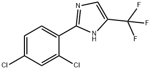 1H-IMidazole, 2-(2,4-dichlorophenyl)-5-(trifluoroMethyl)- 结构式