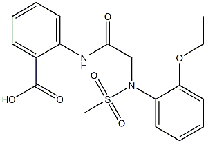 2-({[2-ethoxy(methylsulfonyl)anilino]acetyl}amino)benzoic acid Structure