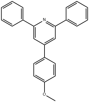 4-(4-Methoxyphenyl)-2,6-diphenylpyridine Struktur
