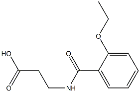 3-[(2-ethoxybenzoyl)amino]propanoic acid 化学構造式