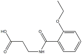 3-[(2-ethoxybenzoyl)amino]propanoic acid Struktur