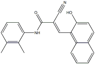 2-cyano-N-(2,3-dimethylphenyl)-3-(2-hydroxy-1-naphthyl)acrylamide|