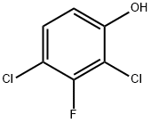 2,4-Dichloro-3-fluorophenol Structure