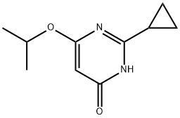 4-Hydroxy-2-cyclopropyl-6-(iso-propoxy)pyrimidine 结构式