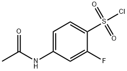 4-(acetylamino)-2-fluorobenzenesulfonyl chloride Structure