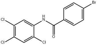 4-bromo-N-(2,4,5-trichlorophenyl)benzamide Struktur
