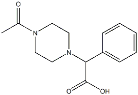 2-(4-acetylpiperazin-1-yl)-2-phenylacetic acid Structure