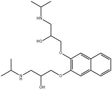 1-({3-[2-hydroxy-3-(isopropylamino)propoxy]-2-naphthyl}oxy)-3-(isopropylamino)-2-propanol,34898-98-1,结构式