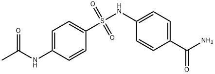 4-({[4-(acetylamino)phenyl]sulfonyl}amino)benzamide,349084-57-7,结构式