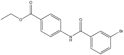 ethyl 4-[(3-bromobenzoyl)amino]benzoate Structure