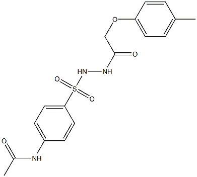 N-[4-({2-[2-(4-methylphenoxy)acetyl]hydrazino}sulfonyl)phenyl]acetamide|