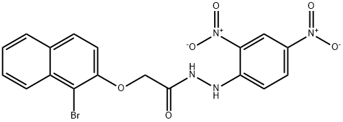 349469-24-5 2-[(1-bromo-2-naphthyl)oxy]-N'-(2,4-dinitrophenyl)acetohydrazide