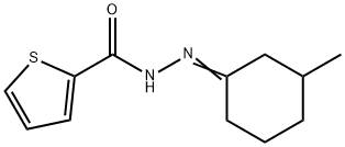 N'-(3-methylcyclohexylidene)-2-thiophenecarbohydrazide Structure