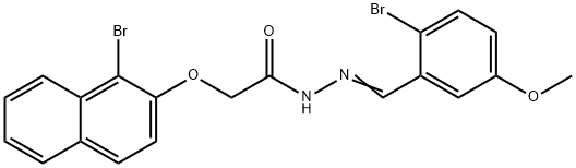 N'-(2-bromo-5-methoxybenzylidene)-2-[(1-bromo-2-naphthyl)oxy]acetohydrazide|