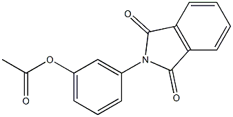 3-(1,3-dioxo-1,3-dihydro-2H-isoindol-2-yl)phenyl acetate Structure