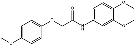 N-(3,4-dimethoxyphenyl)-2-(4-methoxyphenoxy)acetamide Struktur