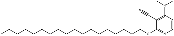 4-dimethylamino-2-octadecylsulfanyl-pyridine-3-carbonitrile,352548-88-0,结构式