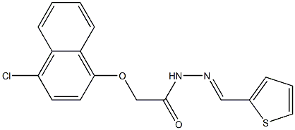 2-[(4-chloro-1-naphthyl)oxy]-N'-(2-thienylmethylene)acetohydrazide|