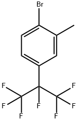 1-Bromo-2-methyl-4-(heptafluoropropan-2-yl)benzene Structure