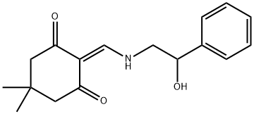 2-{[(2-hydroxy-2-phenylethyl)amino]methylene}-5,5-dimethyl-1,3-cyclohexanedione|