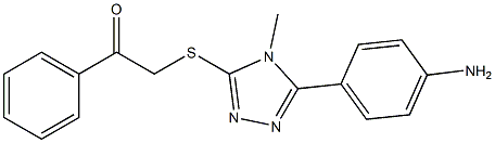 2-{[5-(4-aminophenyl)-4-methyl-4H-1,2,4-triazol-3-yl]sulfanyl}-1-phenylethanone|