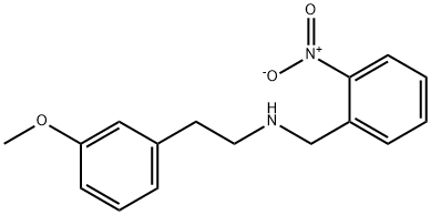 2-(3-methoxyphenyl)-N-(2-nitrobenzyl)ethanamine Struktur