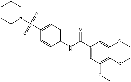 3,4,5-trimethoxy-N-[4-(1-piperidinylsulfonyl)phenyl]benzamide|