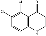5,6-dichloro-2,3-dihydroquinolin-4(1H)-one Struktur