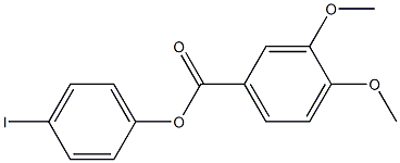 4-iodophenyl 3,4-dimethoxybenzoate Struktur