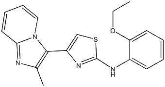 N-(2-ethoxyphenyl)-4-(2-methylimidazo[1,2-a]pyridin-3-yl)-1,3-thiazol-2-amine 化学構造式