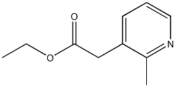 ethyl 2-(2-methylpyridin-3-yl)acetate 化学構造式