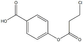 4-[(3-chloropropanoyl)oxy]benzoic acid Structure