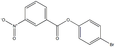 4-bromophenyl 3-nitrobenzoate Struktur