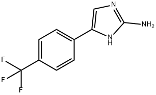 4-[4-(三氟甲基)苯基]-1H-咪唑-2-胺 结构式