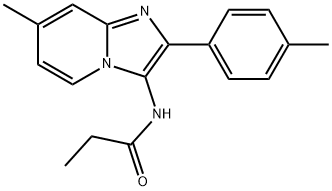 N-[7-methyl-2-(4-methylphenyl)imidazo[1,2-a]pyridin-3-yl]propanamide Structure