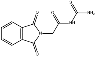 N-[(1,3-dioxo-1,3-dihydro-2H-isoindol-2-yl)acetyl]thiourea Struktur