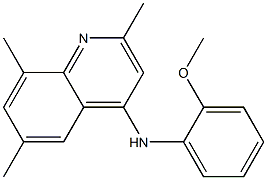 N-(2-methoxyphenyl)-2,6,8-trimethylquinolin-4-amine Structure