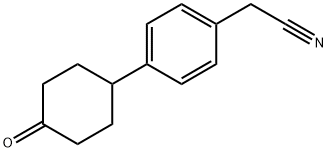 4-(4-Oxocyclohexyl)benzeneacetonitrile 化学構造式