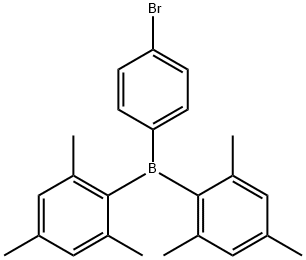 Borane,(4-bromophenyl)bis(2,4,6-trimethylphenyl)- 化学構造式