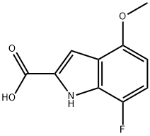 7-氟-4-甲氧基-1H-吲哚-2-羧酸,383132-91-0,结构式